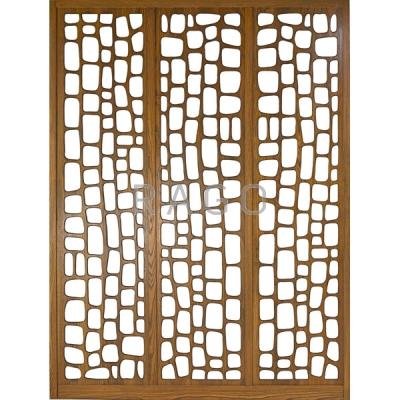 Appraisal: AMERICAN STUDIO Carved oak screen Condition Report