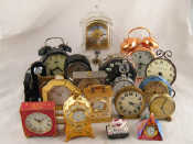 Appraisal: A Cyma and four other wind up alarm clocks together