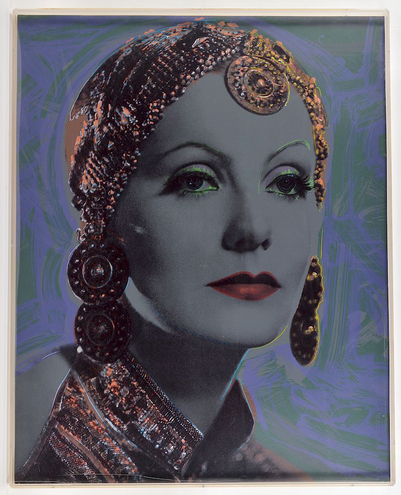 Appraisal: J Rupert Smith 'Midnight' Greta garbo Silkscreen Greta Garbo Suite