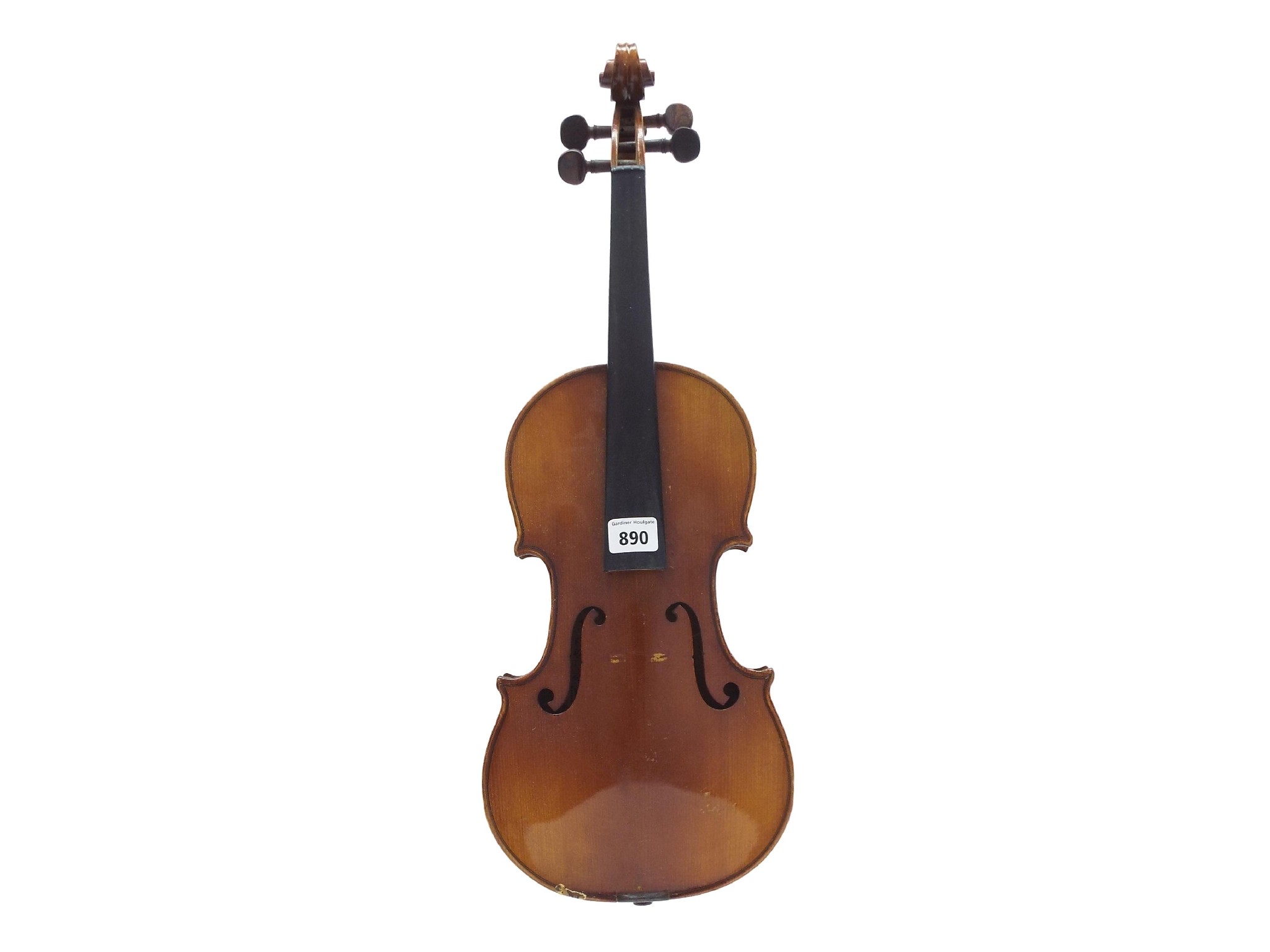 Appraisal: French violin labelled Breton Brevette also branded Breton on the