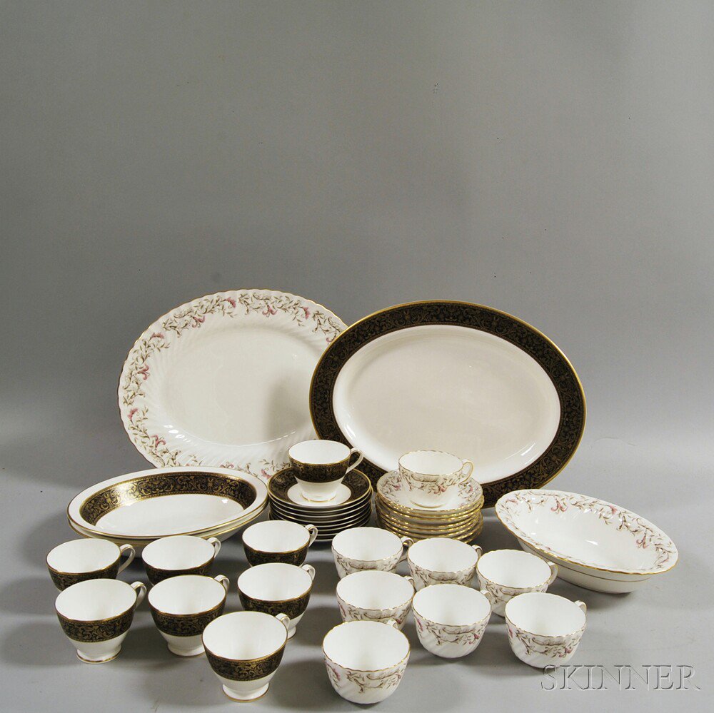 Appraisal: Two Minton Partial Porcelain Services eight Grandee teacups and saucers