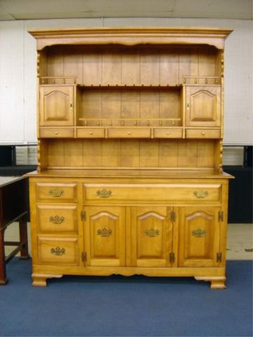 Appraisal: MAPLE WELSH CUPBOARD