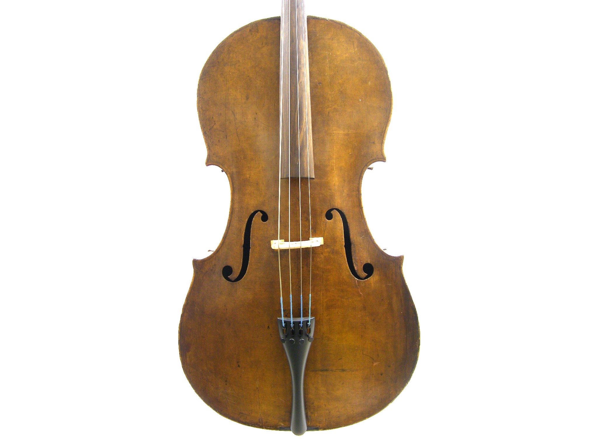 Appraisal: th century violoncello unlabelled the two piece back of fine