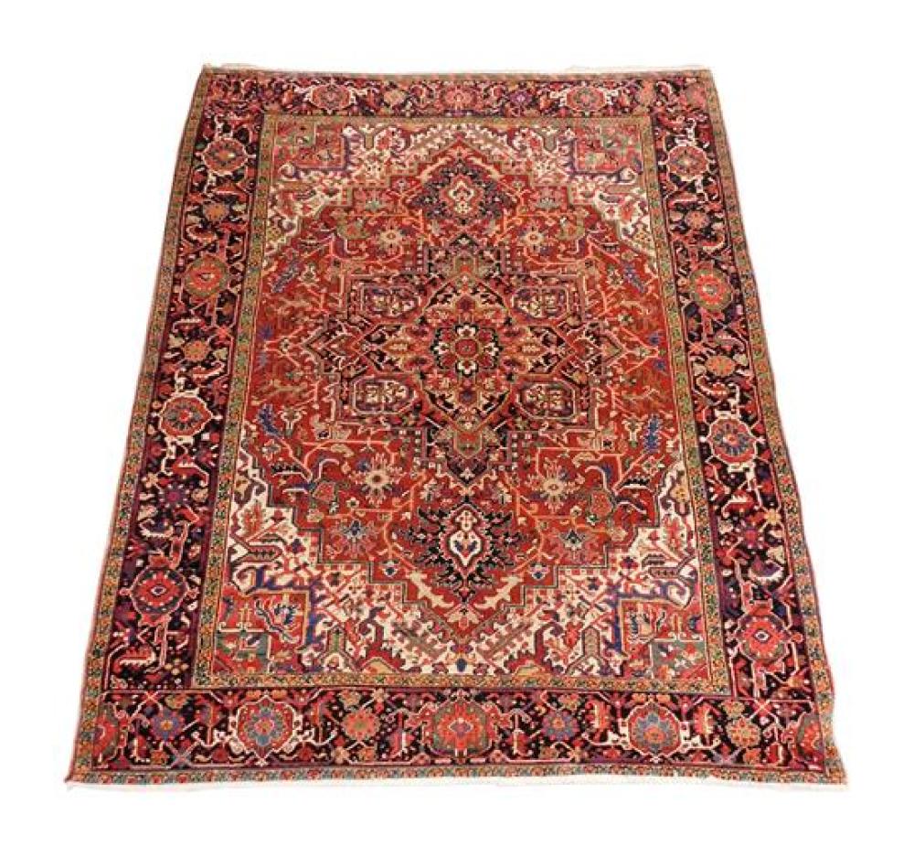 Appraisal: RUG Persian Heriz ' x ' wool on cotton classic