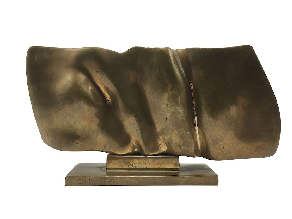 Appraisal: Gio Pomodoro Italian b - Ohnetitel Bronze Sculpture Modern Sculpture