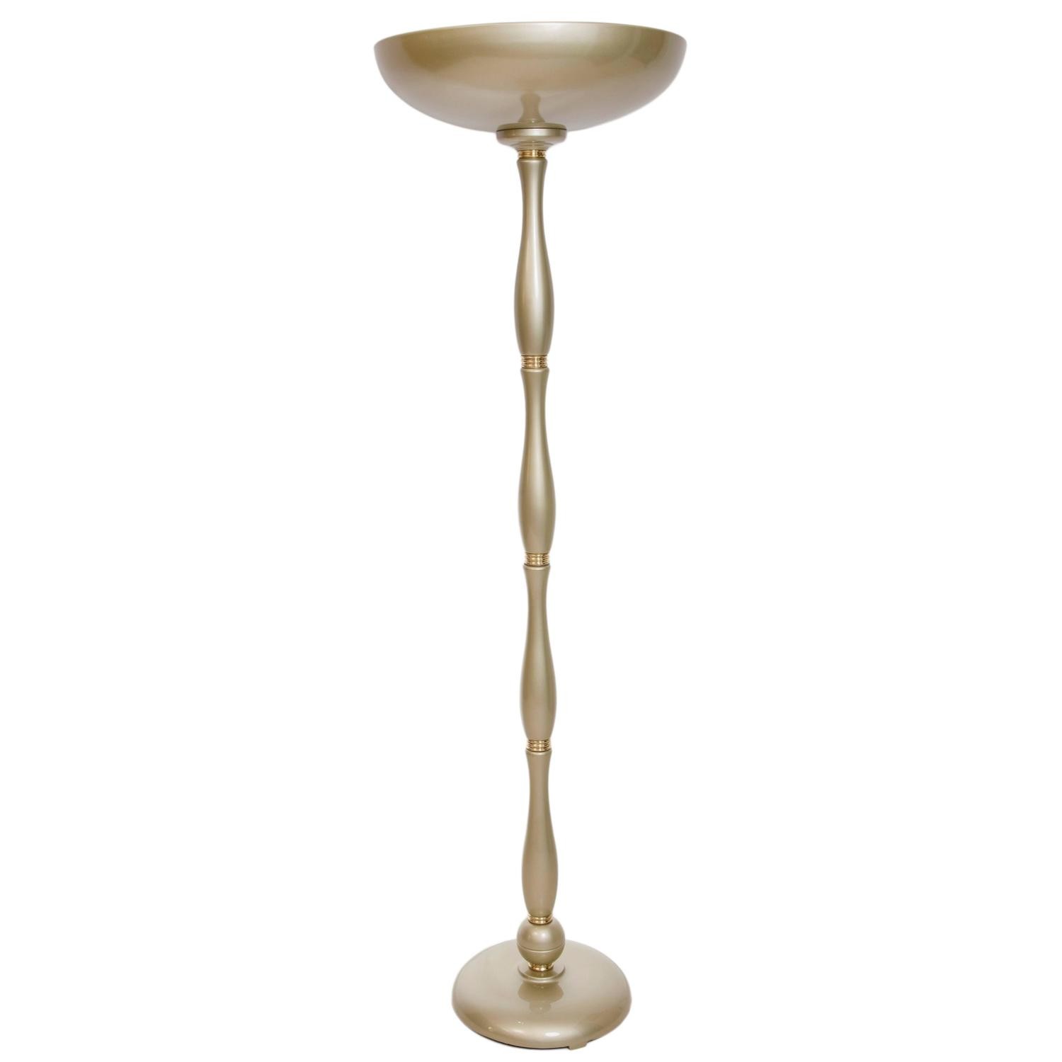 Appraisal: BRAZILIAN MID-CENTURY MODERN TORCHIERE FLOOR LAMP Brazilian mid-century modern gold-tone