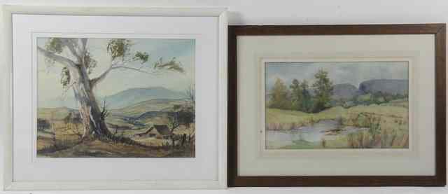 Appraisal: Jack McDonoghAUSTRALIAN LANDSCAPEsigned lower rightwatercolour cm x cm x andUna