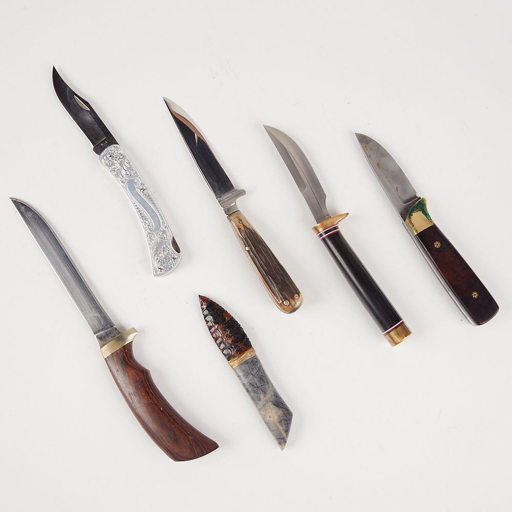 Appraisal: Grp Hunting Knives - Marble's - Ithaca Gun - Buck