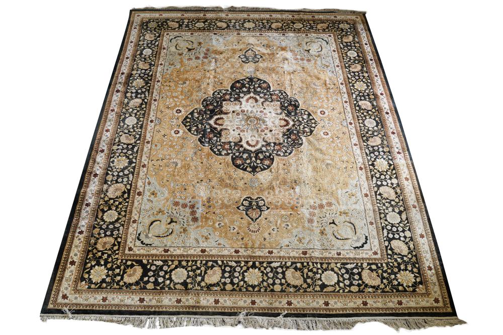 Appraisal: PERSIAN-STYLE CARPETcontemporary Condition in need of cleaning indentation mark from