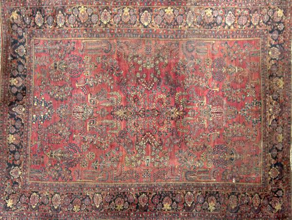 Appraisal: SAROUK Room size carpet with all over design Some wear