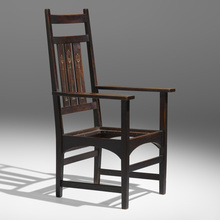 Appraisal: Harvey Ellis attribution for Gustav Stickley RARE ARMCHAIR USA c