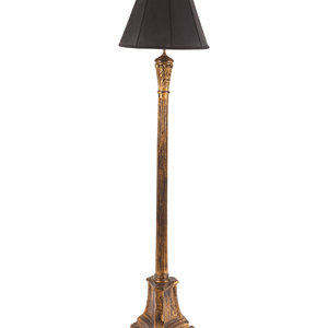 Appraisal: An Italian Giltwood Floor Lamp th Century Height overall inches