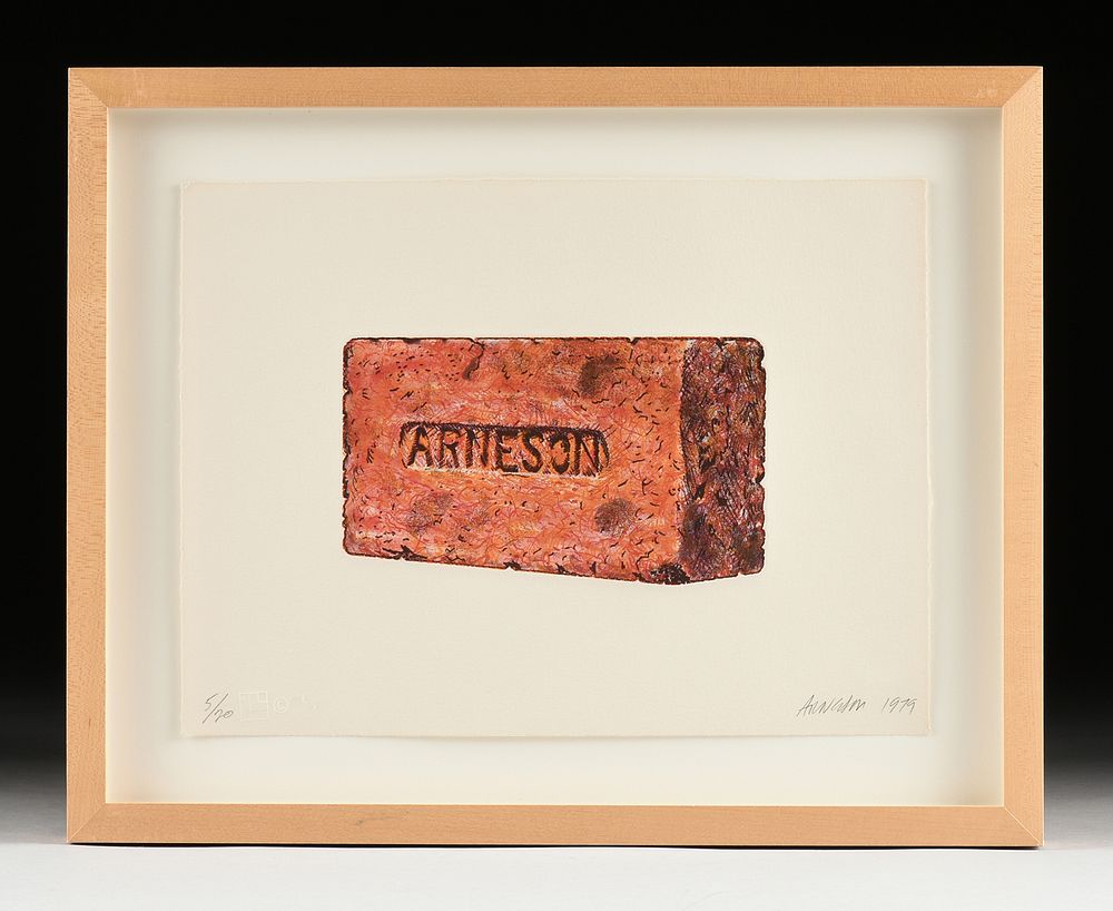 Appraisal: ROBERT ARNESON American - A PRINT Angle Brick ROBERT ARNESON