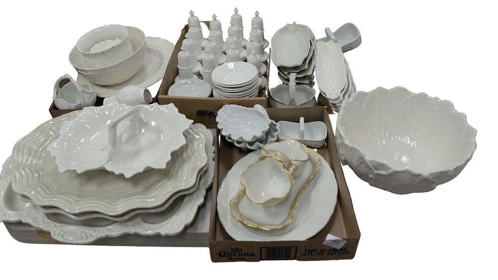 Appraisal: Large Lot of Porcelain to include corn cob dishes several