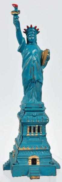 Appraisal: Cast Iron Statue of Liberty Still Bank Description Manufactured by