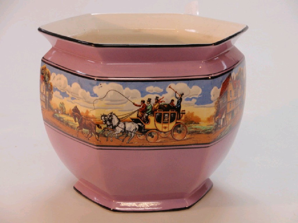 Appraisal: A Clifton ware Dickens Days planter