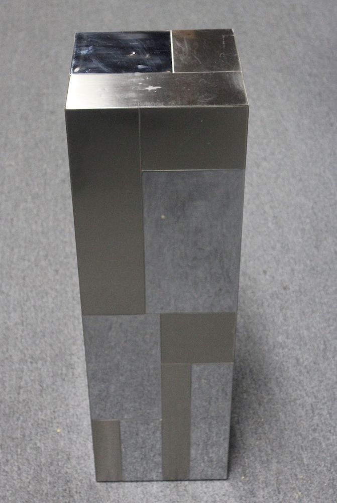 Appraisal: MIDCENTURY Paul Evans Cityscape Pedestal Apparently unsigned but purchased years