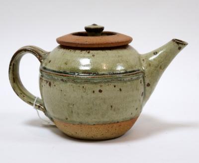 Appraisal: Richard Batterham British born a stoneware teapot with celadon glaze