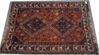 Appraisal: ' x ' Handmade Oriental Carpet Rug Double di '