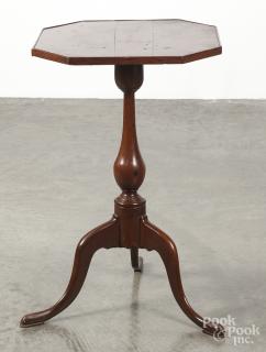 Appraisal: Pennsylvania cherry tray top candlestand early th c '' h