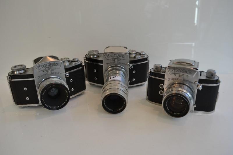 Appraisal: TWO EXACTA MM CAMERAS AND A EXA JHAGEE DRESDEN