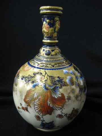 Appraisal: Royal Crown Derby Porcelain Vase Imaristyle floral decoration heavy goldwork