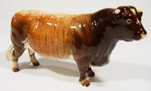 Appraisal: Beswick dairy shorthorn bull with hand painted decoration factory marks