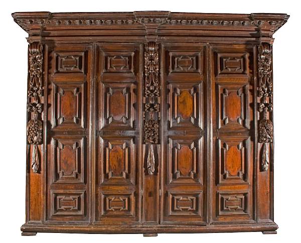 Appraisal: A fine Italian Baroque walnut biblioth que Lombardyfourth quarter th