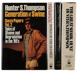 Appraisal: Thompson Hunter S Four signed volumes comprising the Gonzo Papers