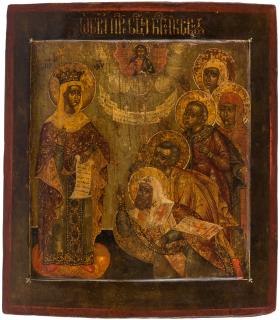 Appraisal: A RUSSIAN ICON OF THE BOGOLIUBSKAYA MOTHER OF GOD LATE