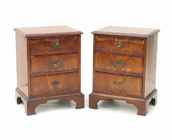 Appraisal: Two George III small chests with incorporated antique elements adapted