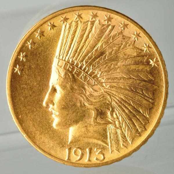 Appraisal: Gold Indian Eagle GEM BU