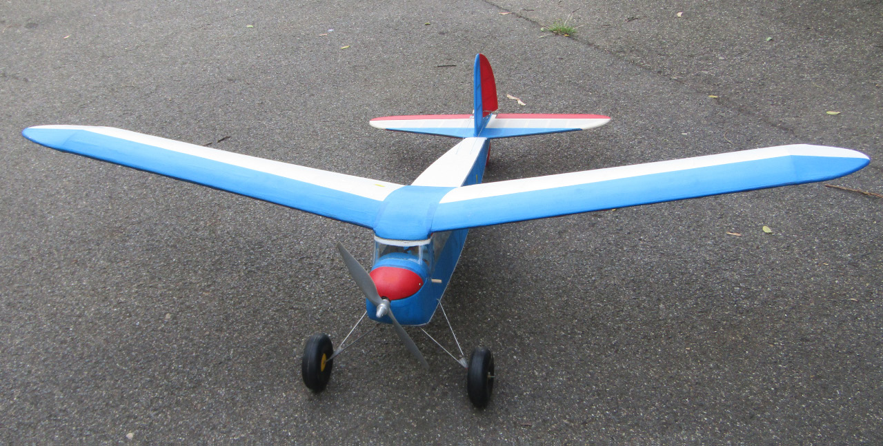 Appraisal: A remote controlled airplane with single propeller engine in blue