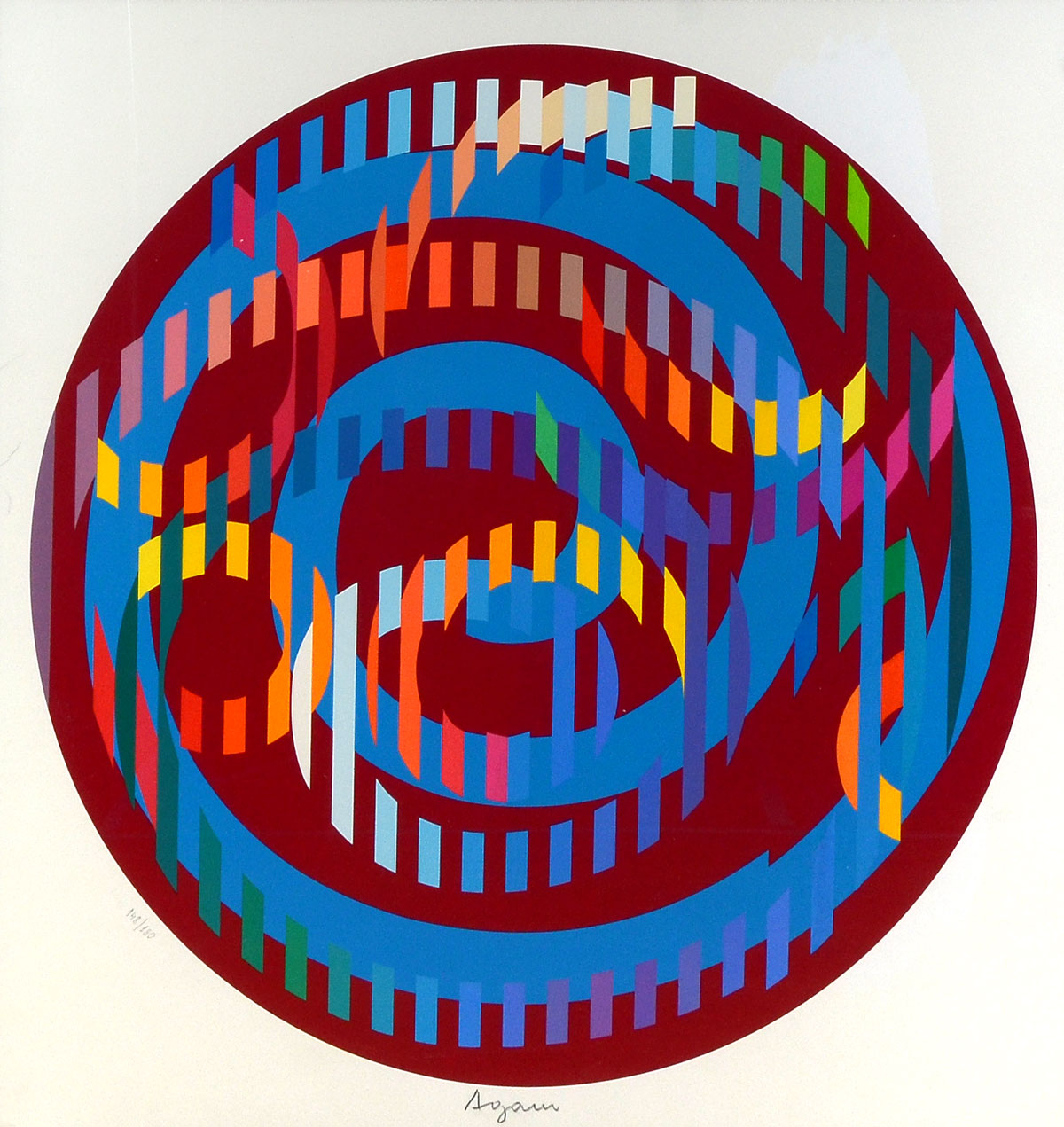 Appraisal: AGAM Yaacov Israeli - ''Round Magenta'' sight '' x ''