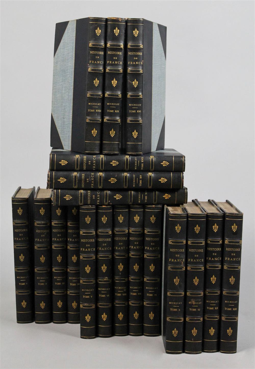 Appraisal: HISTOIRE DE FRANCE NINETEEN VOLUMES J MICHELET PUBLISHED A LACROIX