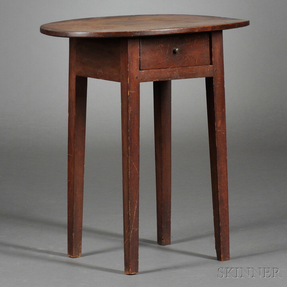 Appraisal: Child's Federal Mahogany Stand New England c the overhanging oval