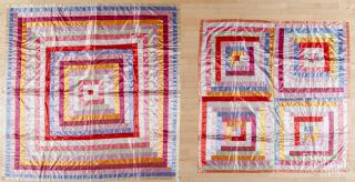 Appraisal: Pair of silk quilts mid th c '' x ''