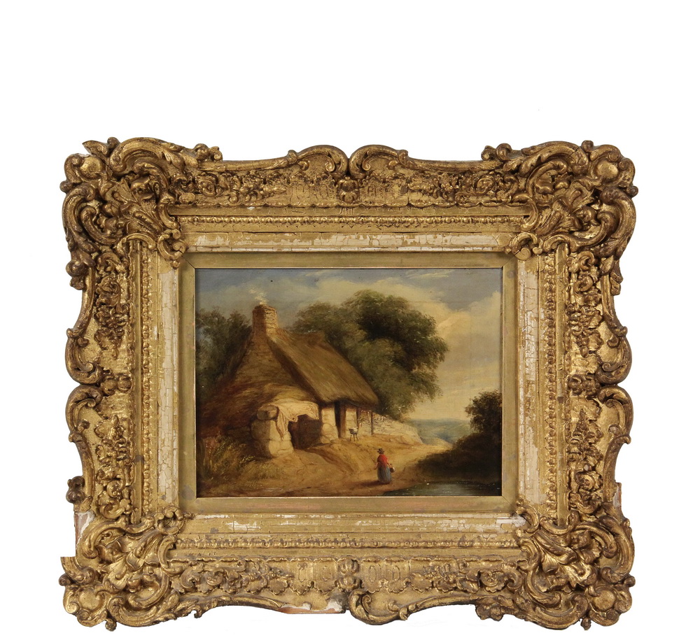 Appraisal: GEORGE VINCENT R A UK - - A Welsh Cottage