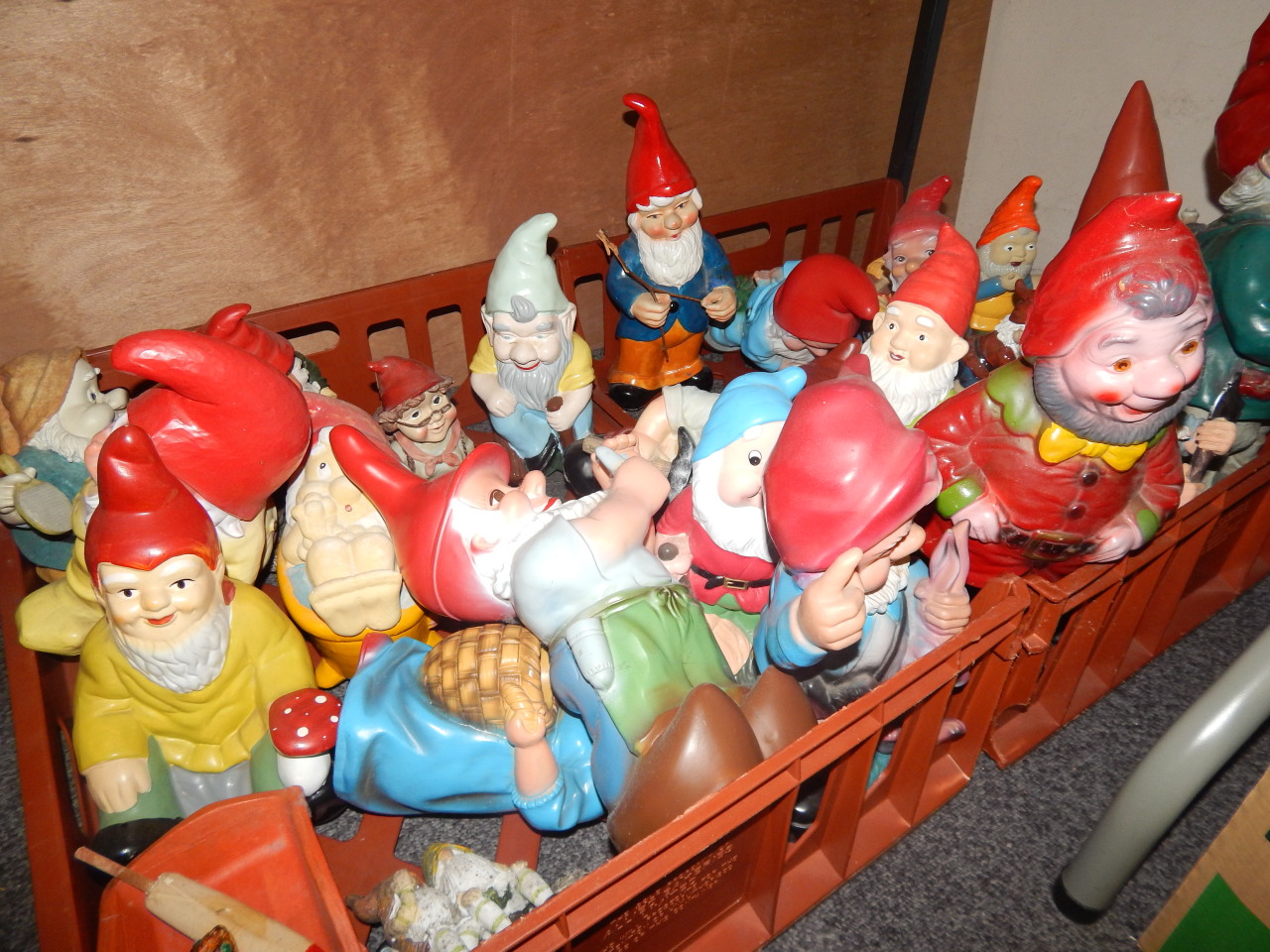 Appraisal: A large quantity of composition and other garden gnomes to