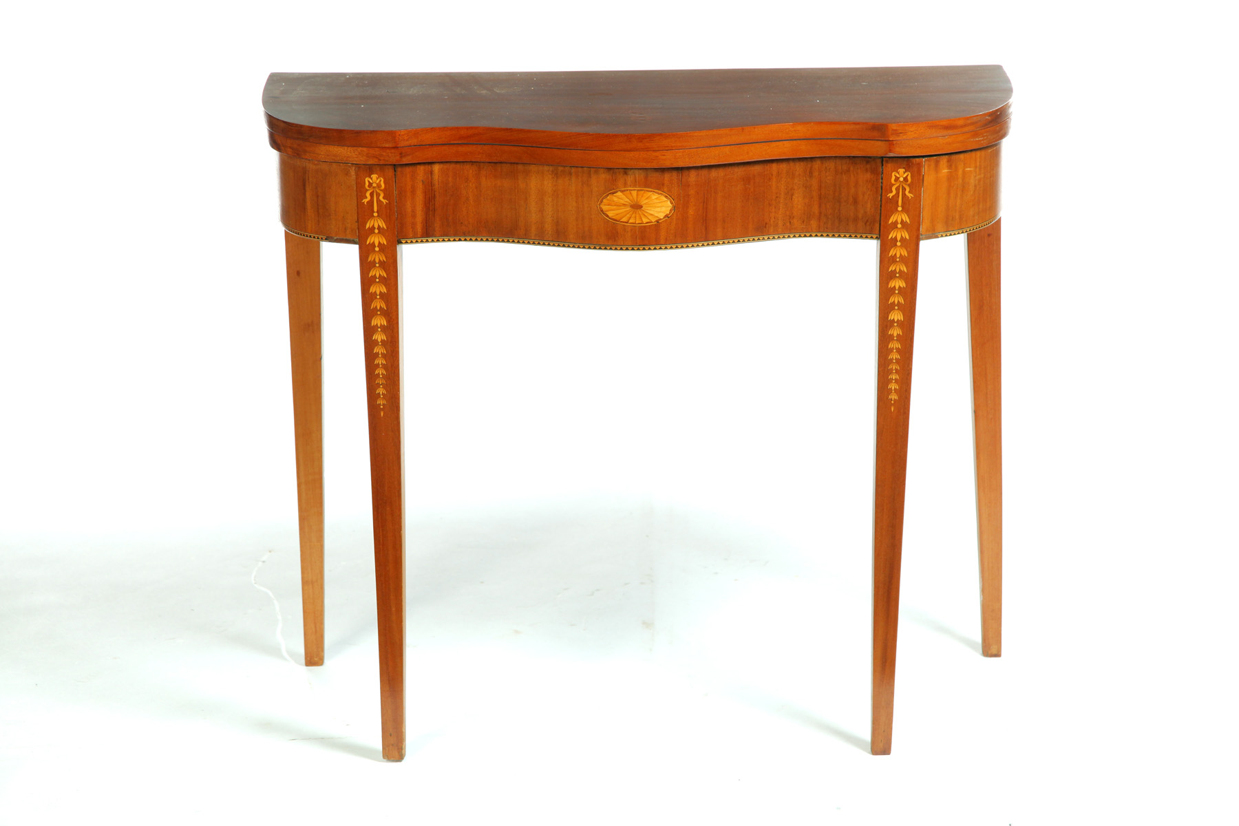 Appraisal: HEPPLEWHITE GATE LEG GAME TABLE American st quarter- th century