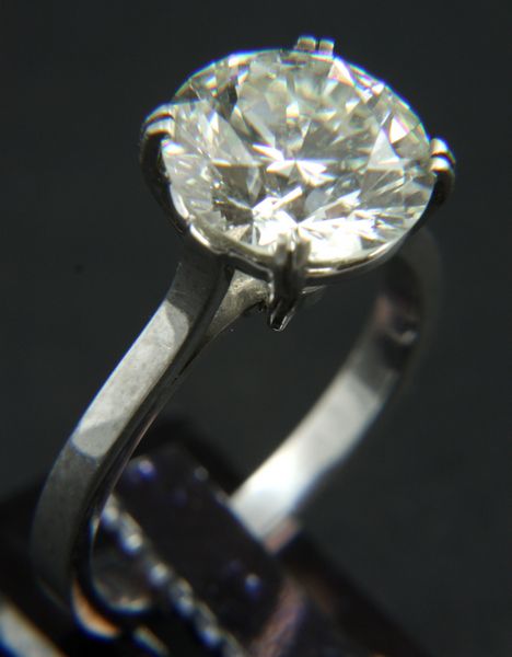 Appraisal: ct round brilliant diamond ring ct round brilliant diamond ring