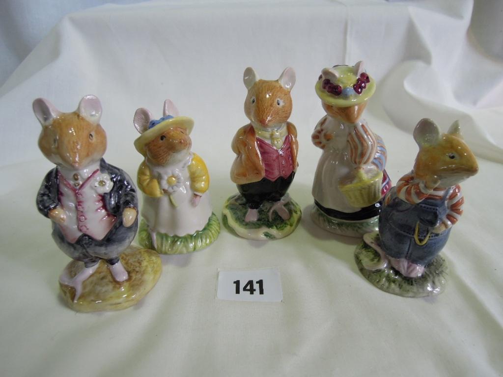 Appraisal: A collection of five Royal Doulton Brambly Hedge Collection figures