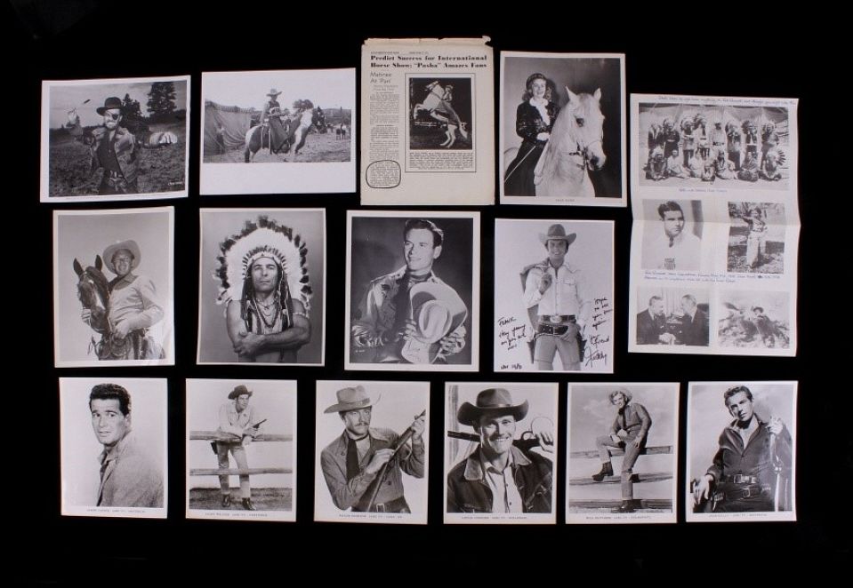 Appraisal: Collection of Early Old Western Movie Star Photo's For your