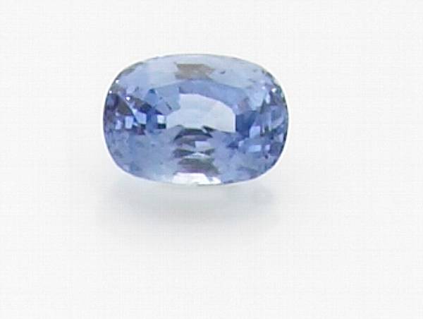 Appraisal: Blue Sapphire Sri Lanka An oval cushion-cut stone originating from