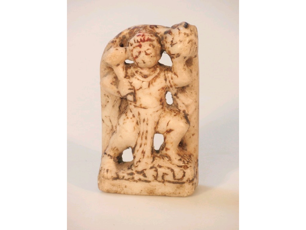 Appraisal: An unusual carved marble figure of Hanaman cm