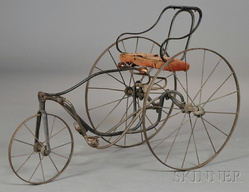 Appraisal: Child's Iron Pedal Tricycle The Gendron Iron Wheel Company Toledo