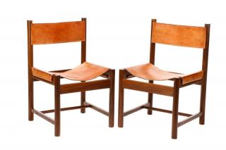 Appraisal: Pair Michel Arnoult Alagoas Collection Chairs Designed by Michel Arnoult