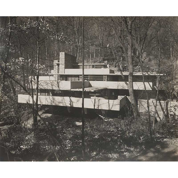 Appraisal: Frank Lloyd Wright vintage photographs of Falling Water set of