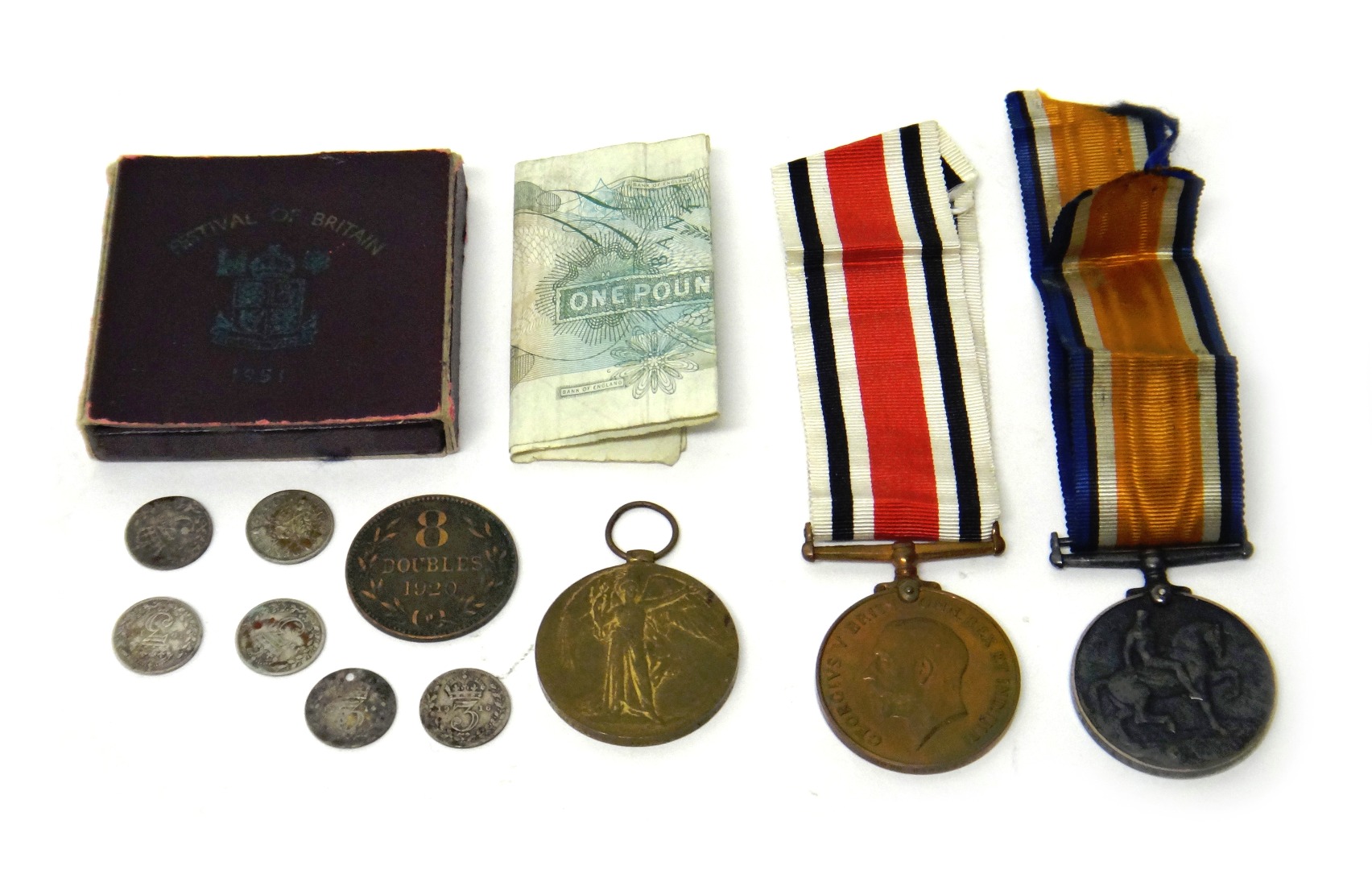 Appraisal: The - British War Medal and the - Victory Medal