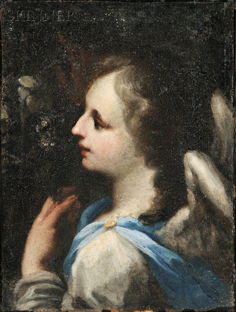 Appraisal: School of Federico Barocci Italian - Angel of the Annunciation